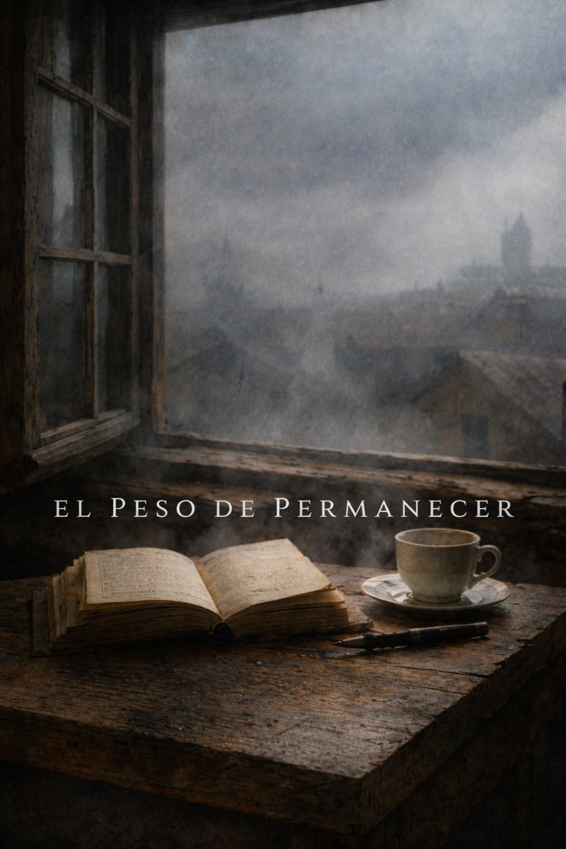 Delcoh404's tweet image. #Permanecer no es quedarse. Es renunciar cada día a la huida.

Hay cosas que no se mantienen por esperanza, sino porque ceder ya no ofrece descanso. Y aun así, permanecen.

¿Qué es lo que os hace a vosotros sosteneros cuando todo parece crujir? Os leo. 

#Narrativa #Escritores