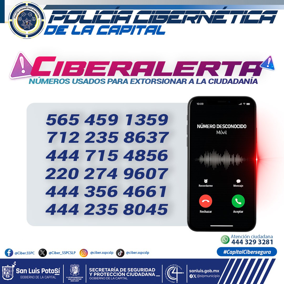 Policía Cibernética Municipal SSPC SLP tweet media