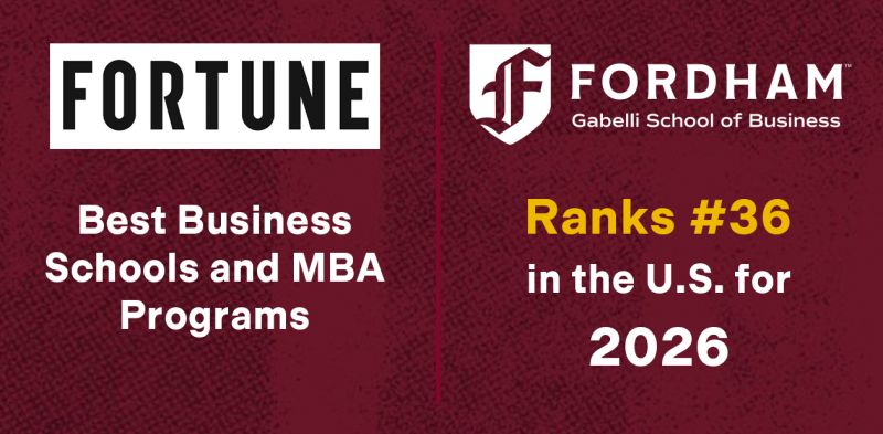 Fordham University Gabelli School of Business tweet media