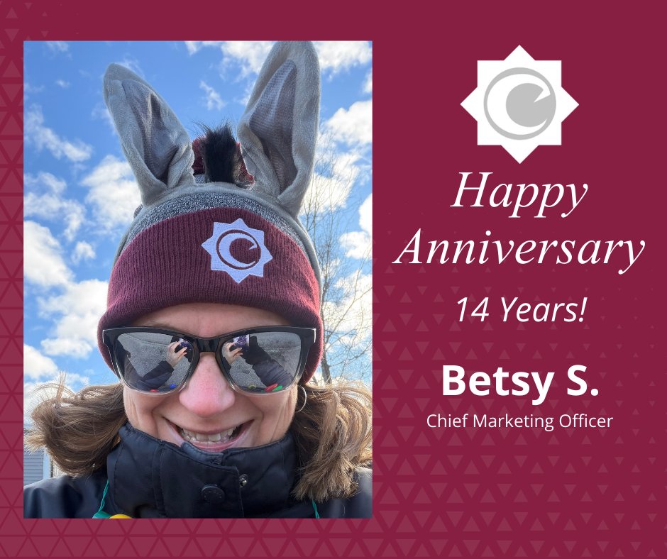 CreditUnionME's tweet photo. Happy 14tth HeeHaw-niversary, , Betsy! 🫏✨

Living her credit union era in full donkey ears — tuned in, steady at the reins, and never bucking under pressure. A sharp problem-solver who never burros her head in the pasture… truly a jack of all trades!. 🎉 https://t.co/HGn6a4KheW