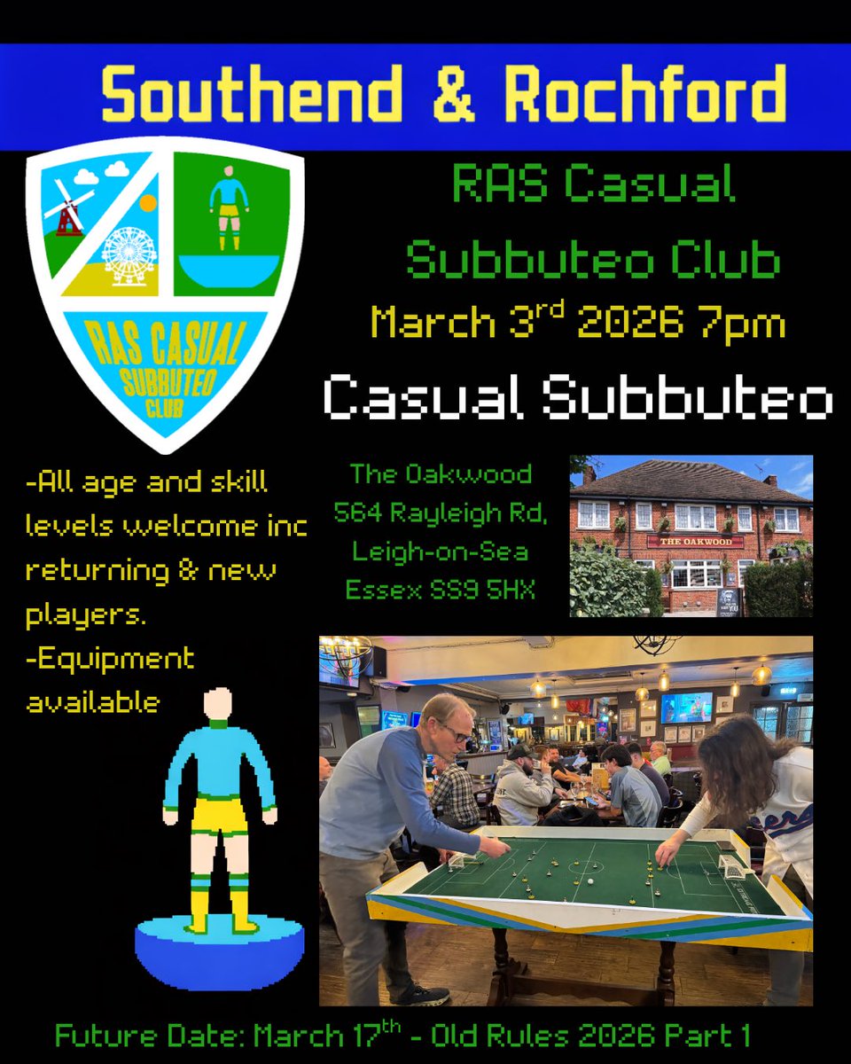 RAS (Rochford & Southend) Casual Subbuteo Club tweet media