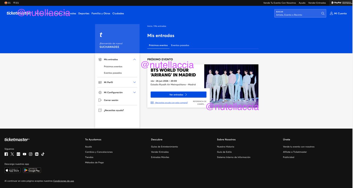 nutellaccia's tweet photo. Hi armys! I'm selling my tickets for Madrid on 26th June 2026. Unfortunately duel to my schedules and personal problems I couldn't be there on that day💔😭
if anyone of you is interested dm me for any details. https://t.co/4QkzRzWIaH