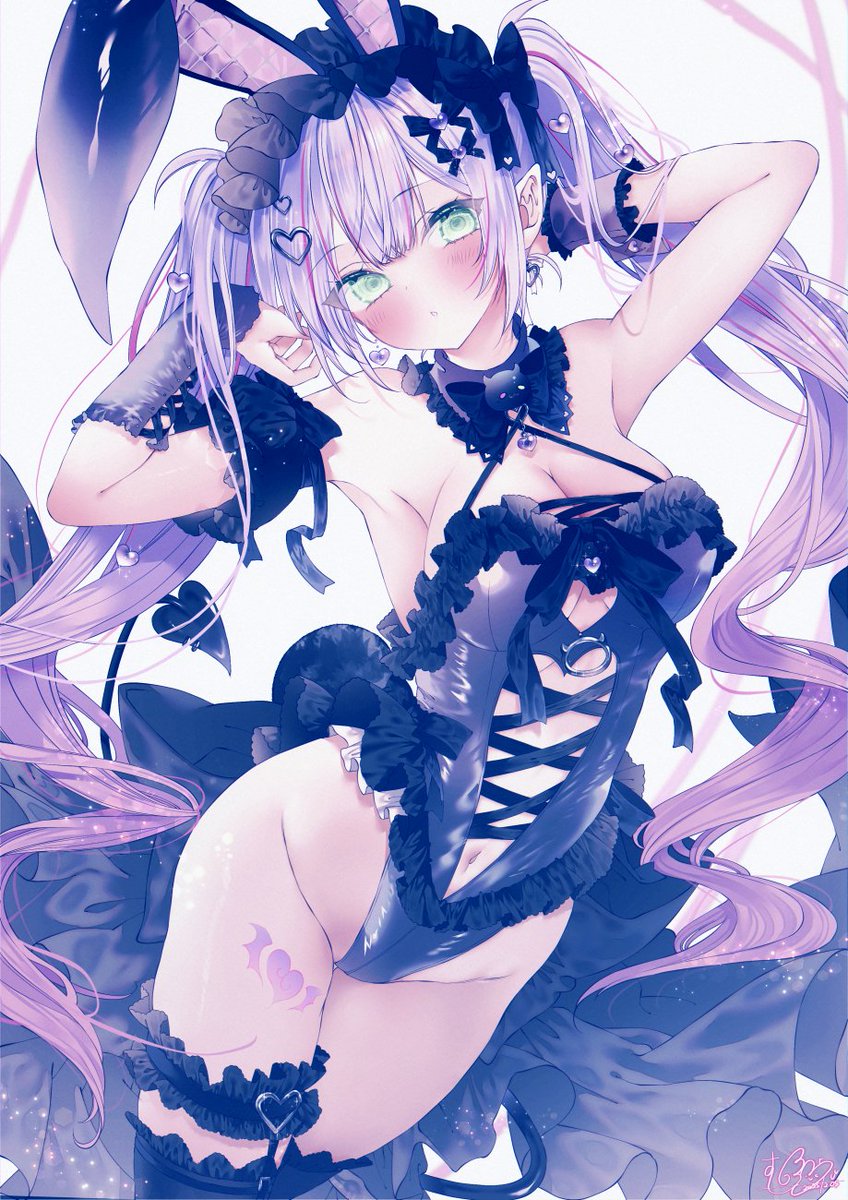 「トワ様 フリルバニー.°ʚ(*˘︶˘*)ɞ°.。.:*(再」|むーのイラスト