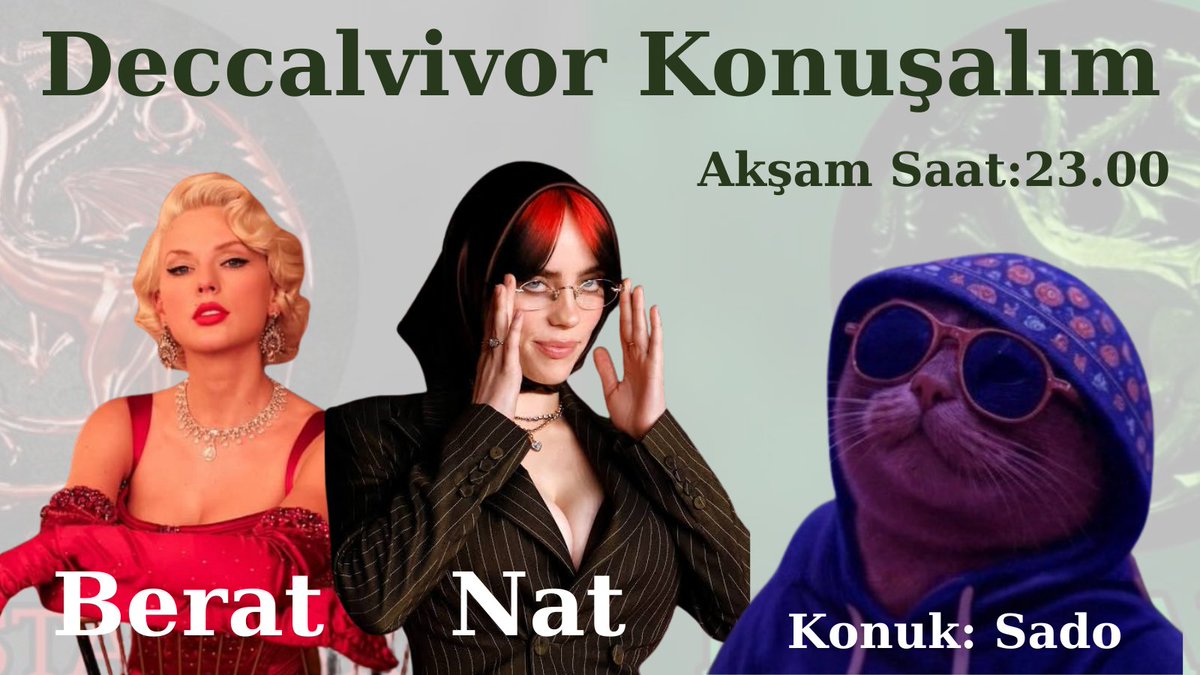 Deccalvivor Konuşalım 3. Bölüm konuğumuz 5. Sezon 2. Si ve All star çeyrek finalisti olan sevgili Sado bizlerle olacak. Akşam saat 23.00'te önemli konuları masaya yatıracağız. Takipte kalınn Sado'ya sorularınız varsa dmden ya da yorumlardan yazabilirsiniz... <a href="/Sadoddb/">Sado</a>