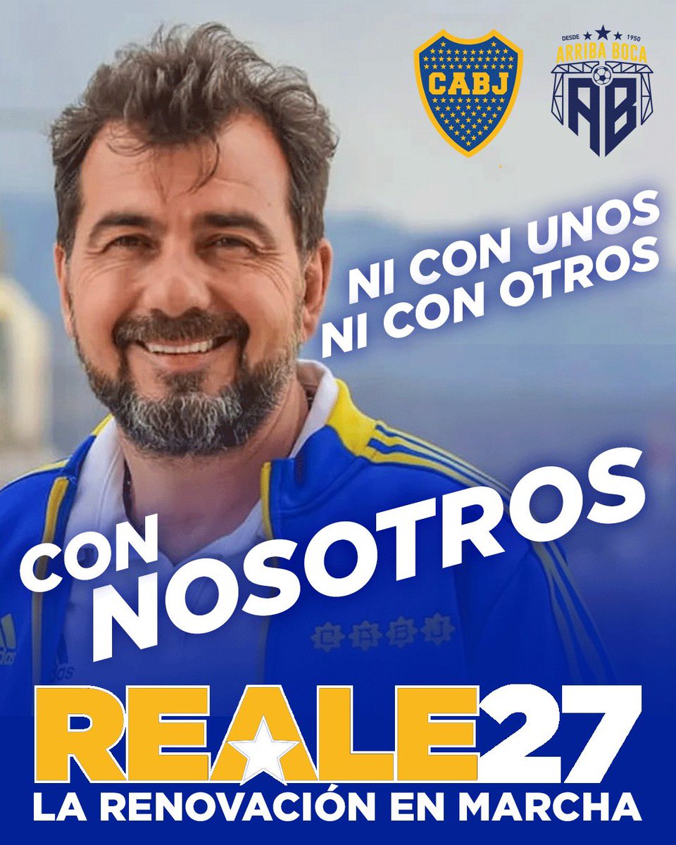 Ya estuvieron 8 años los Angelicistas y la chocaron toda.
Ya van 6 años de los riquelmistas y la chocaron toda.
Por qué no darle la oportunidad a <a href="/jorgereale/">Jorge Reale</a> y la renovación total de Boca. Gente joven, gente no contaminada, y la promesa del cierre de la grieta. #Reale2027