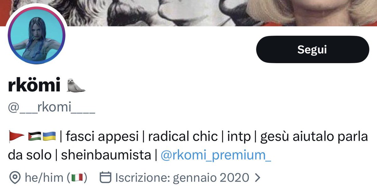 Bandiere di palestina e ucraina in bio e poi appena vince sanremo uno che non sia da Roma a salire, diventa subito razzista

Fate pace con voi stessi e i vostri “ideali”