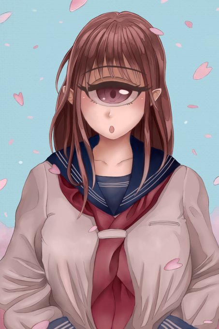 #単眼の日 #人外
過去絵で茶をにごす 