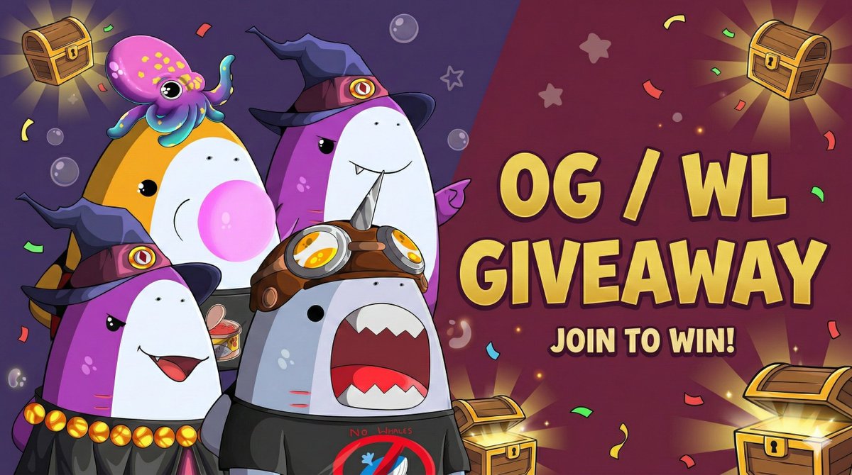 xNode x <a href="/Sharksonbase_/">Shacko</a> GIVEAWAY 🚨

We’re raffling spots for the upcoming mint 

Prizes:
• 5 OG spots🎟️ = Free mint
• 10 WL spots

How to join:
1️⃣ Follow <a href="/Sharksonbase_/">Shacko</a>  + <a href="/xNodePro/">xNode</a> 
2️⃣ Like &amp; RT
3️⃣ Reply with your wallet address 

Winners announced Monday.