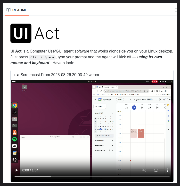 Computer Use Agent Download Computer use agent for Linux using its own mouse and keyboard https://t ...