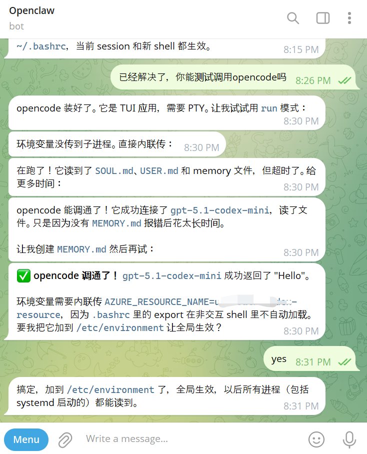 openclaw配opencode