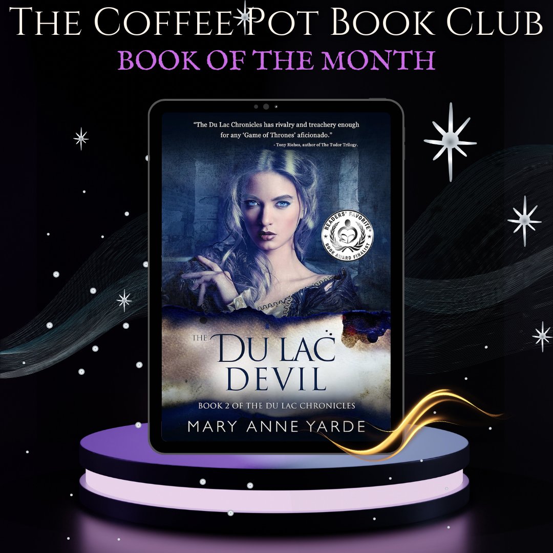 cathiedunn's tweet photo. Check out The Coffee Pot Book Club #BookOfThe Month:
💫The Du Lac Devil by Mary Anne Yarde💫
Discover an enthralling tale of political intrigues, ambitions, betrayal, and love!
https://t.co/seNmDnpkRx
#HistoricalFantasy #HistoricalFiction #RecommendedReading
@maryanneyarde https://t.co/dgRNL5gCgS