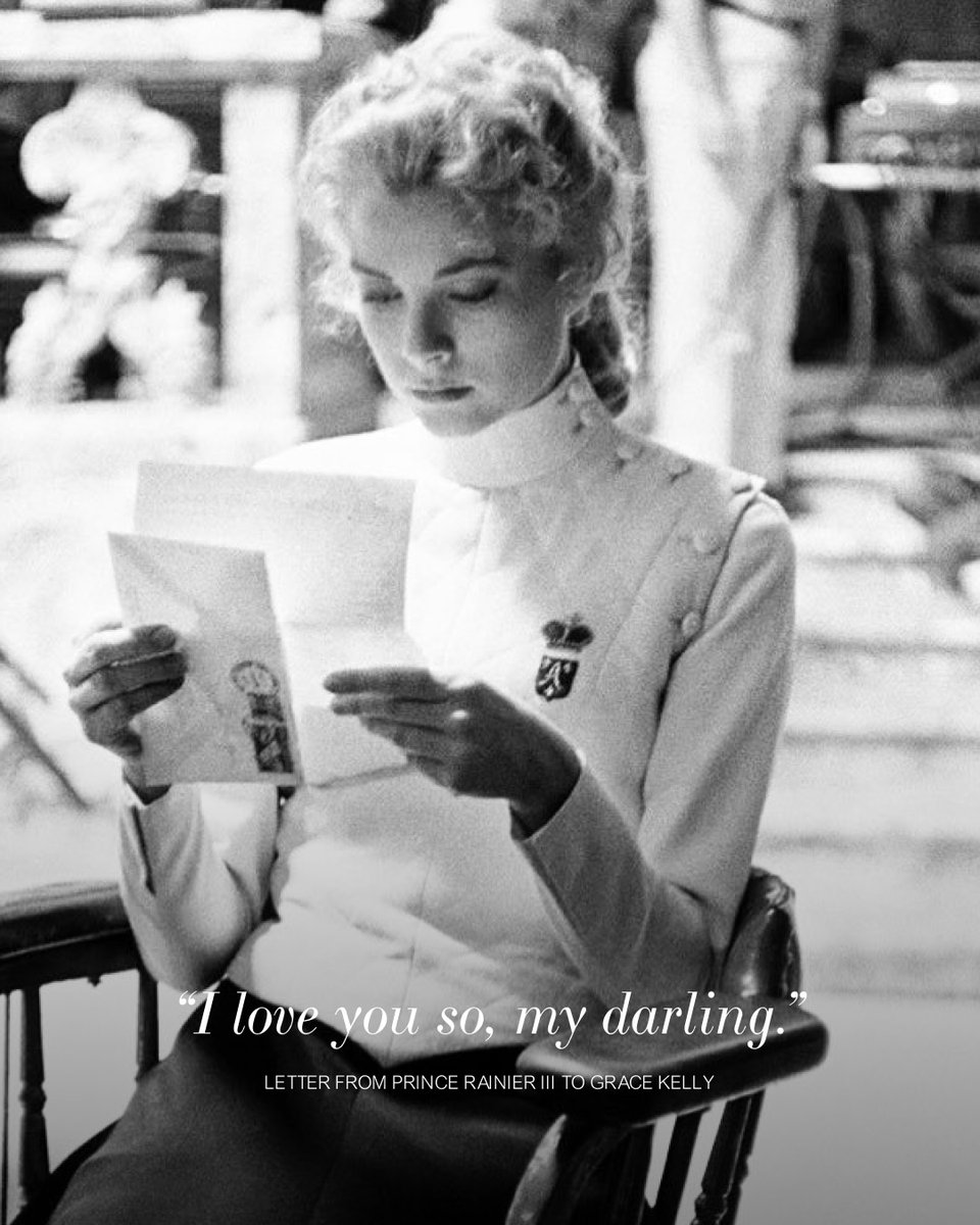From Hollywood to the Palais, their romance unfolded in ink and paper — a prince and his princess falling in love one letter at a time. 💌