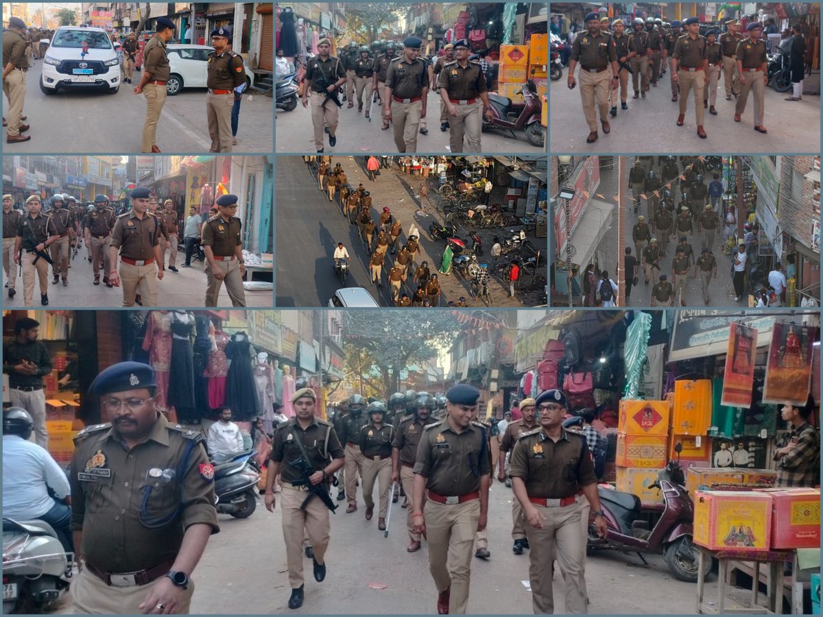 balrampurpolice's tweet photo. #Balrampurpolice 
#IGDevipatan, #SPBalrampur द्वारा आगामी त्योहार होलिका दहन के दृष्टिगत जनपद के संवेदनशील स्थानों पर भ्रमण कर शांति एवं कानून व्यवस्था का जायजा लिया गया।
किसी भी तरह की असामाजिक गतिविधि पर तत्काल कार्यवाही सुनिश्चित करने हेतु संबंधित को निर्देशित भी किया गया। https://t.co/rArExCat99