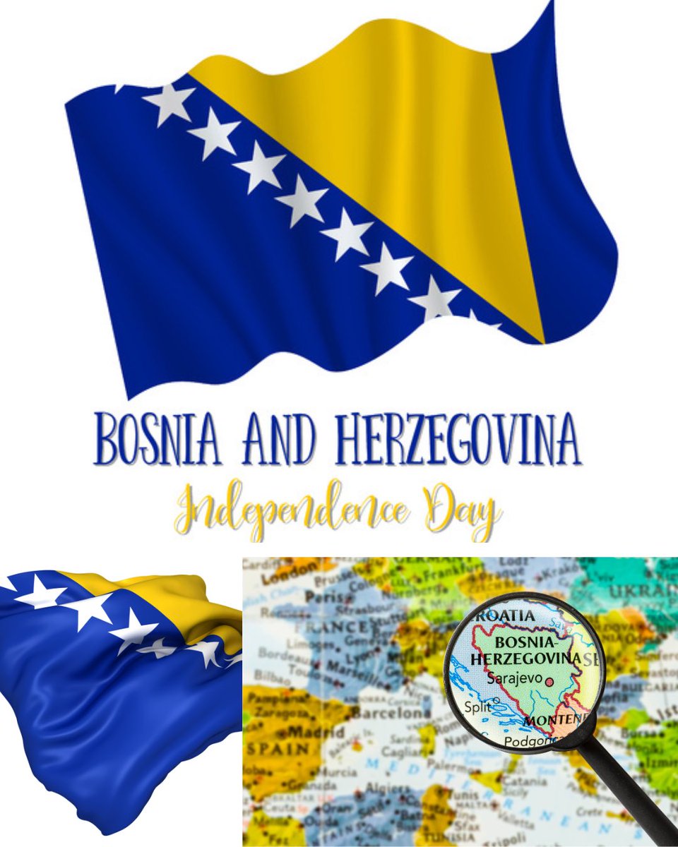 Sretan dan nezavisnosti dragi Bosanci 🇧🇦

Citizens of the Socialist Republic of Bosnia and Herzegovina, voted in an independence referendum held between 28 February and 1 March 1992. The referendum question was: "Are you in favor of a sovereign and independent Bosnia-Herzegovina,