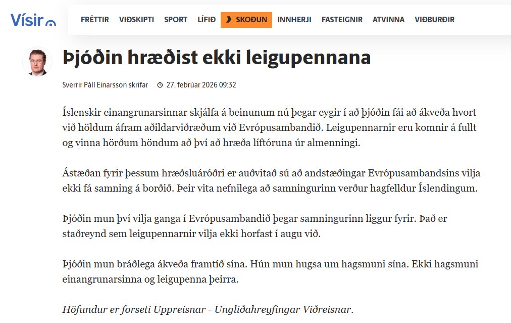 Jóhann Óli Eiðsson tweet media