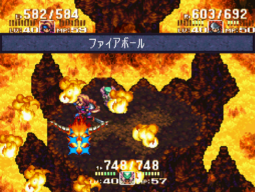 tomato2b's tweet photo. 神獣3体目。ザン・ビエ。
雷神の術からのアイスセイバーでタコ殴り。
レベルでゴリ押すスタイル。

＃聖剣伝説3 https://t.co/Lw7y2sXzqx