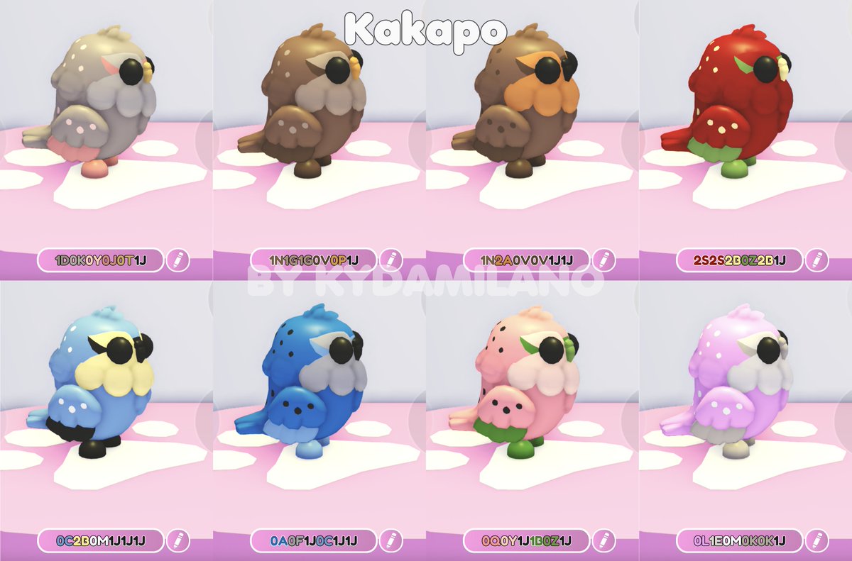 xKydamilano's tweet photo. Kakapo coloring ideas! 🪶 https://t.co/1zNVjh0xi0
