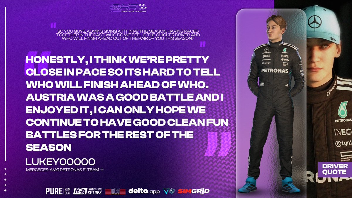 OneHubRacing's tweet image. STANDOUT STATEMENT  💬

Highlights from Media Night ahead of the race today 🏁

P1 Tier: @SenChen0907
P2 Tier: @LukeDolan16
P3 Tier: Mikey4211
P4 Tier: jamiemet92

#RaceDay #Interviews