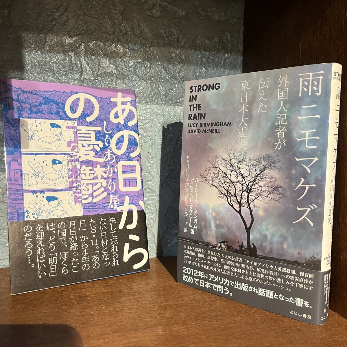 ichi2330's tweet photo. ヒガクレ荘[ @higakureso ]の棚を入れ替えました。今回は「誕生と喪失」の本📚  #ヒガの店主 https://t.co/qOS6mLIc08