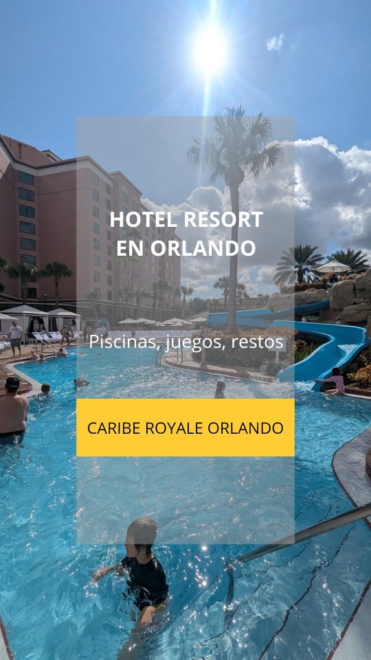 Hotel resort en Orlando con tobogán de agua, traslado gratis a los parques y habitaciones grandes 🏨🌴👧🏼🧒🏼

Nos alojamos en @cariberoyaleorlando que es como un oasis que combina comodidad y lujo, ideal para relajar entre los parques

💦 Tiene dos piletas… instagr.am/p/DVV6D6dFubs/