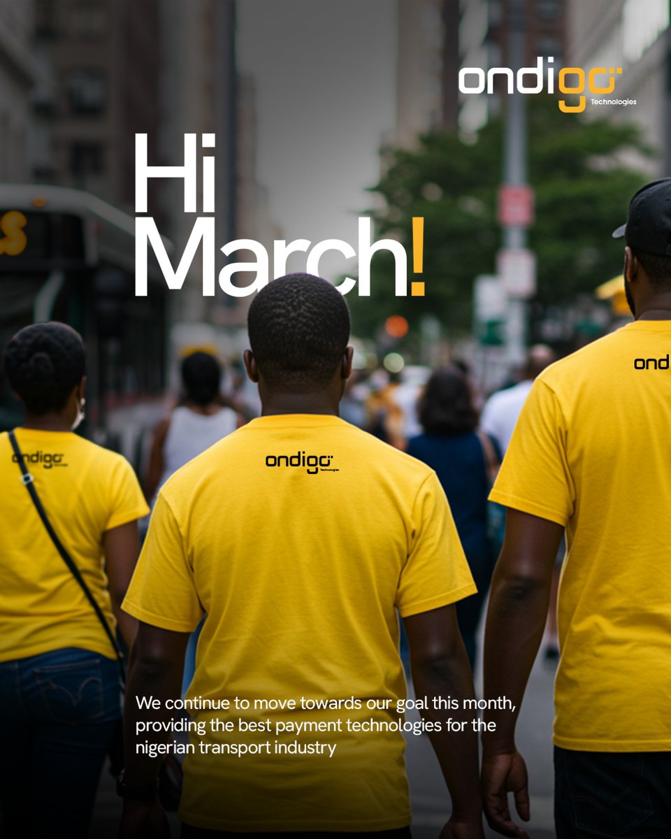 ondigotech's tweet photo. ✨ Happy New Month from Ondigo!

A new month brings new opportunities to move smarter, pay faster, and travel with ease.
Here’s to seamless journeys and effortless payments ahead.

Stay tuned for the next big announcement. https://t.co/c6Bzg82JeM