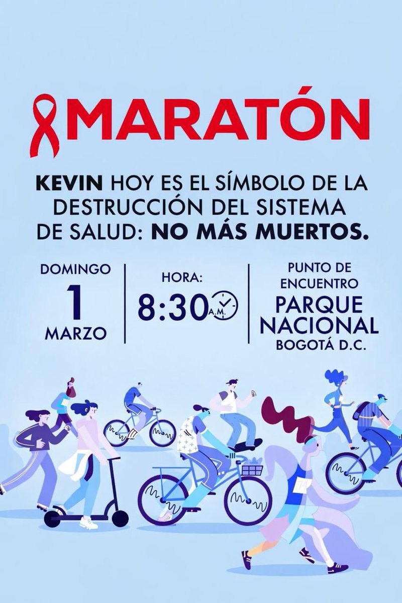 Es hoy.
Invito a todos los que están en Bogotá a que apoyemos a los pacientes.