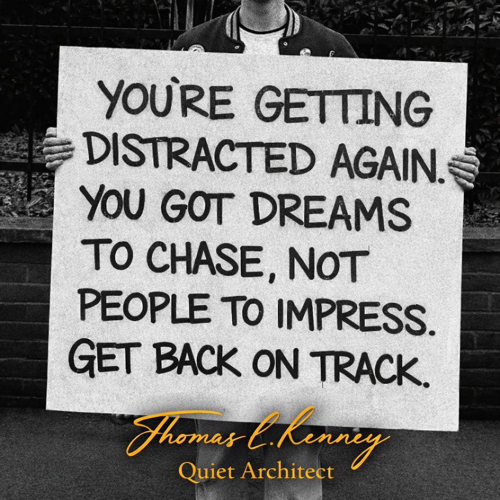 ThomasLKenney's tweet photo. Dreams > Distractions.
Back on track. https://t.co/QtLzeihcw5