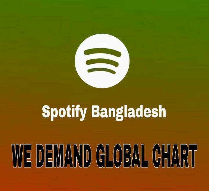Tuba22019's tweet photo. Hello @Spotify @SpotifyCares @spotifyartists @SpotifyStatus

Spotify was officially launched in Bangladesh back in February,2021 but the charts for Bangladesh are not available yet. Kindly bring the charts in Bangladesh,Thank You!

#BDdeserveSpotifyChart
#BringSpotifyChartstoBD https://t.co/1aW11r5cjN