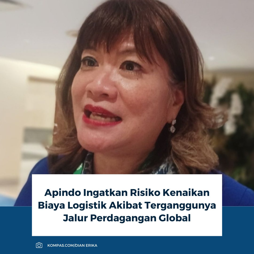 kompascom's tweet photo. Konflik AS, Israel, dan Iran dinilai mengancam perdagangan Indonesia. Apindo menyebut penutupan Selat Hormuz mengganggu rute ke Timur Tengah. Akibatnya, arus impor-ekspor berpotensi tersendat dan biaya logistik naik.
Baca selengkapnya: https://t.co/FyeD3ofuei
~RK #Apindo #AS #israel