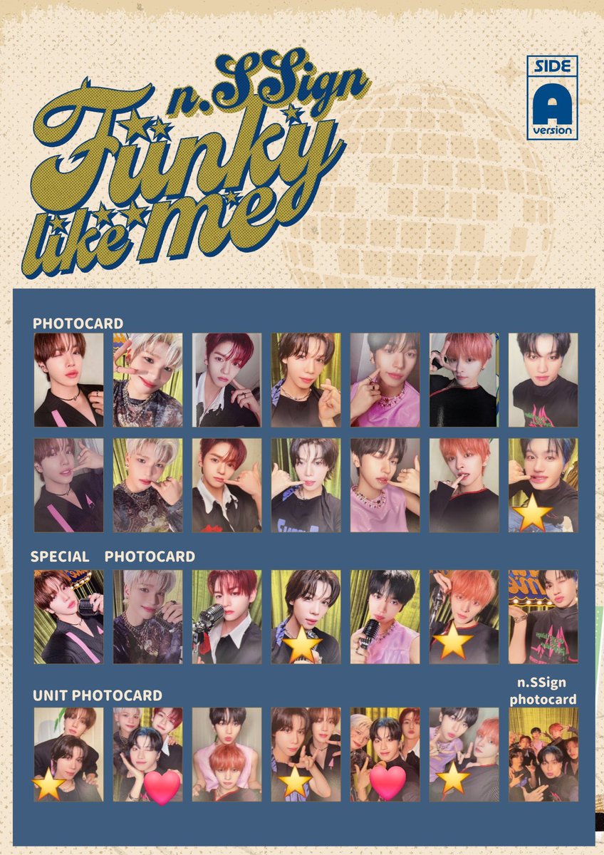 n.ssign Funky like me トレカ交換 譲》⭐ 求》🐯or❤️ケミ 3/6横浜で