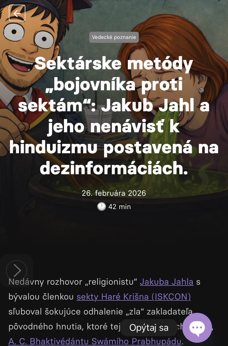 jakubjahl's tweet image. Krišňáci pochopili mou kritiku sektářského gurua Prabhupady jako "nenávist k hinduizmu" 😂🙊 Najs... #sekta #prabhupada #cult