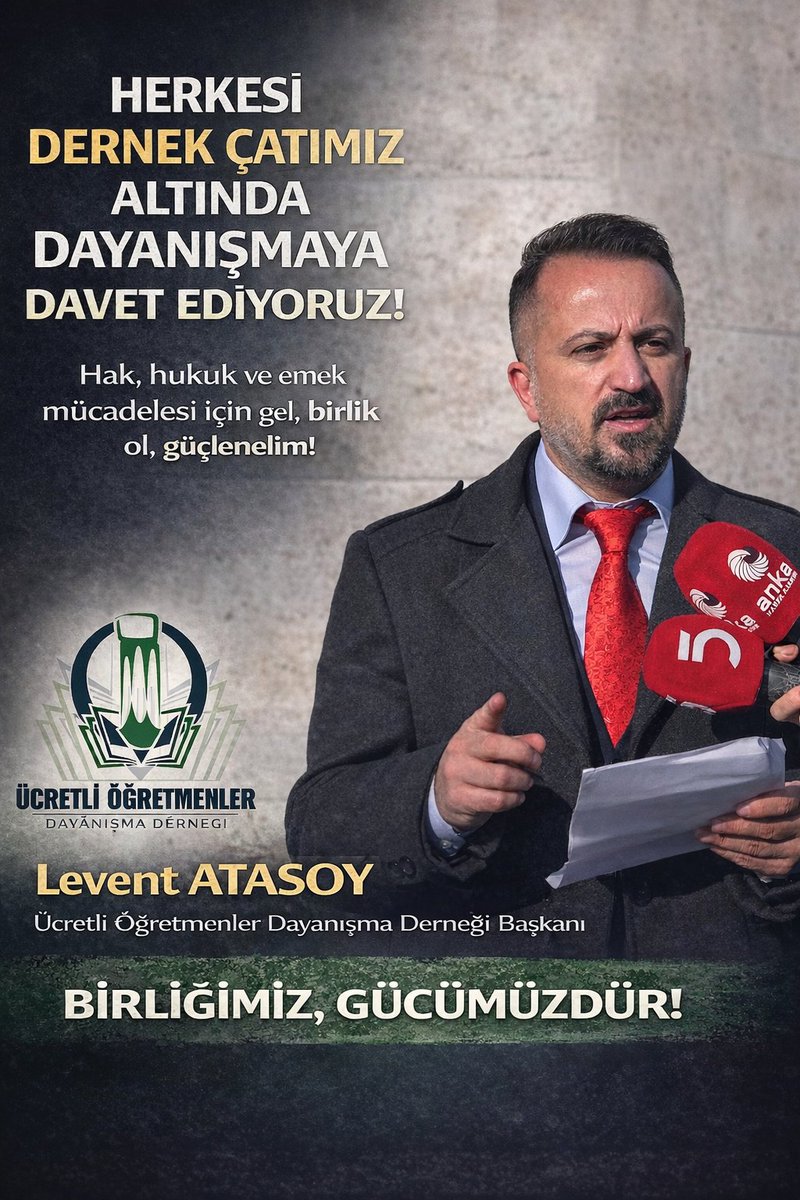 cretliretmenle3's tweet photo. Ücretli Öğretmenler Dayanışma Derneği 

Levent ATASOY https://t.co/geeaoEGLvM