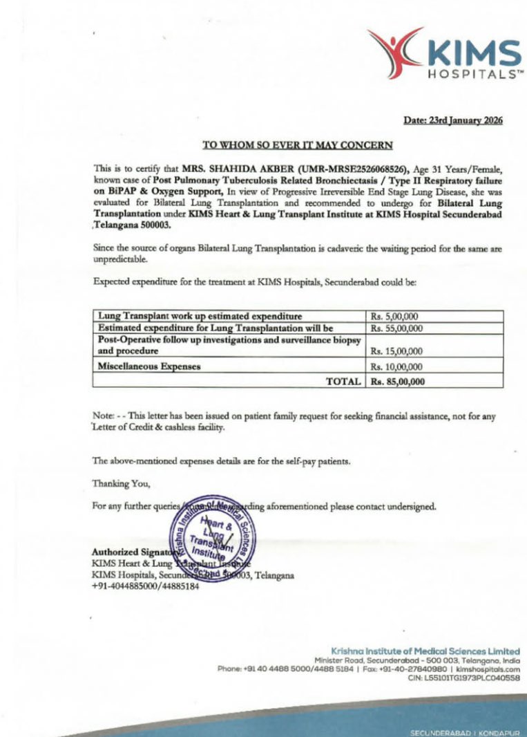 CEEOIndia's tweet image. @mkstalin 
Wishing you a very happy birthday Hon’ble CM! On your birthday , please help this poor patient from #kashmir seeks treatment in #KIMS hospital #Telegana ! Donate your birthday to save her life @RahulGandhi @OmarAbdullah @asadowaisi @TOIHyderabad @
