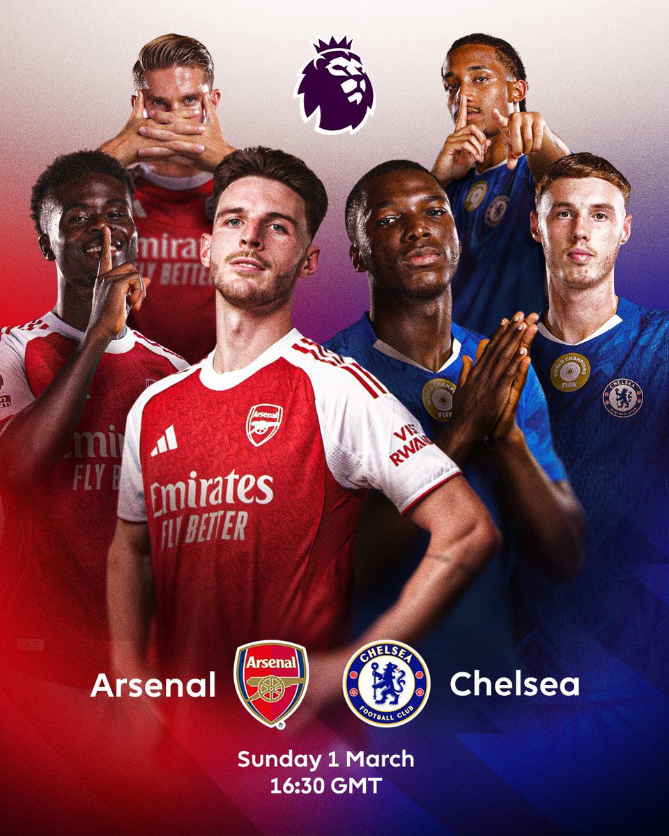 iamolamelody's tweet photo. Red 🆚 Blue
Arsenal 🆚 Chelsea

London Debby 🤞 5:30pm 
Time for a big one. 🍿 https://t.co/9tOneUXlPy
