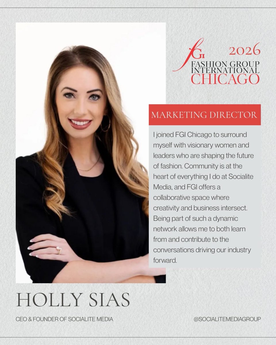 FGIChicago's tweet photo. Meet Holly Sias, Marketing Director or FGI Chicago https://t.co/5rS8qDEVzr