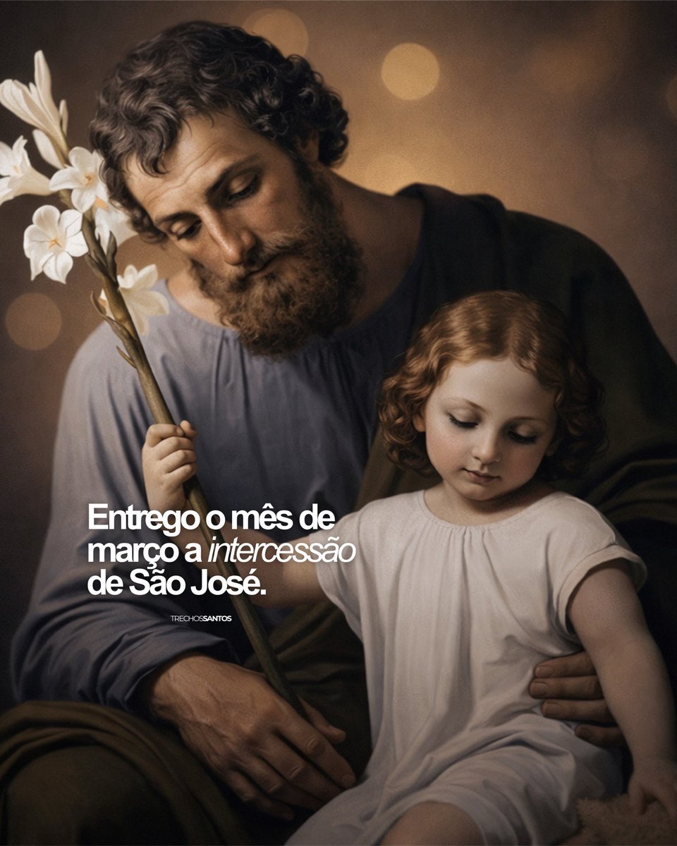 Que eu aprenda com São José a obedecer prontamente à Tua vontade, a proteger o que me confiaste e a viver com humildade, fidelidade e firmeza de coração. 🙌🏻