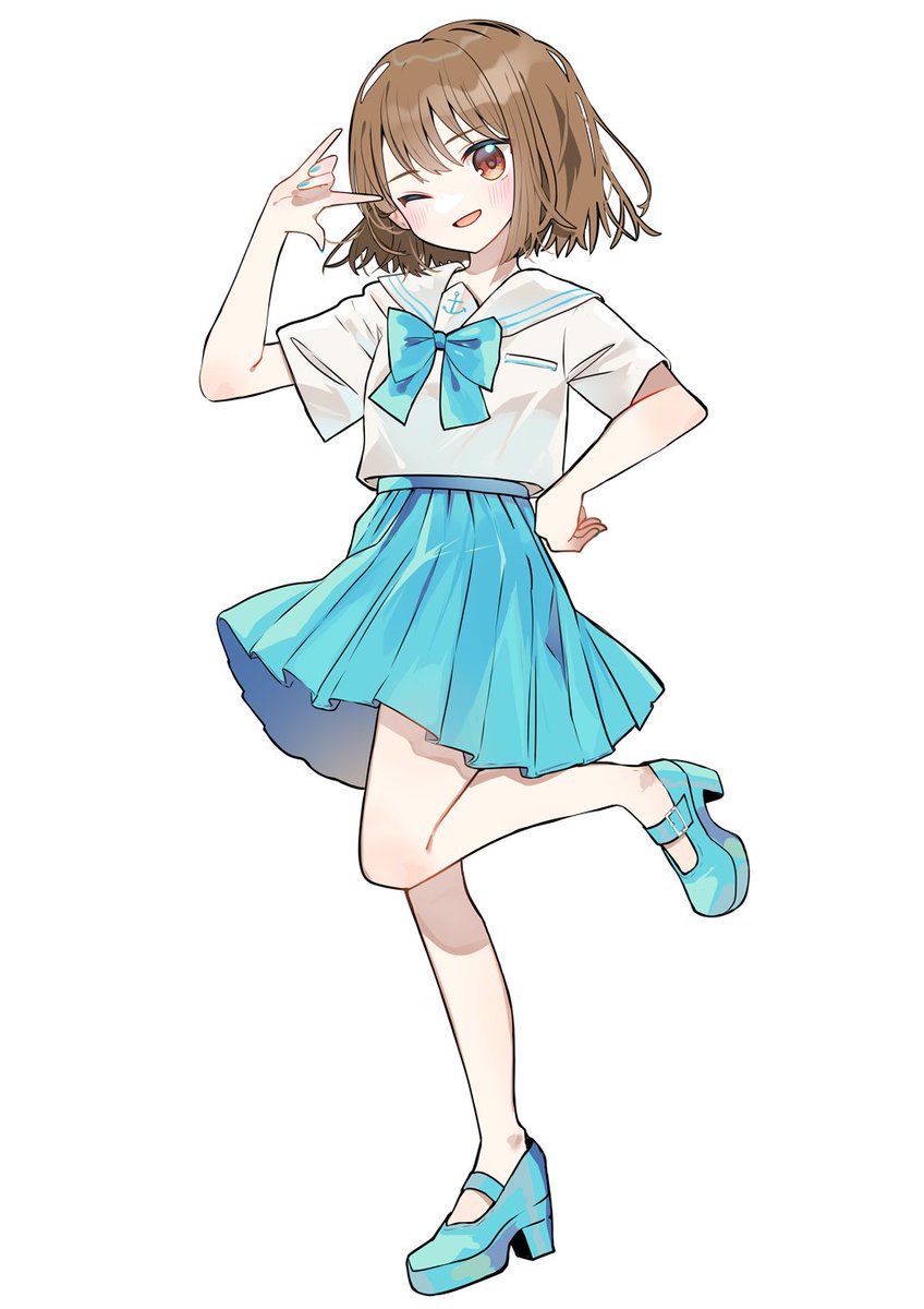 お友達のSa-iちゃんの立ち絵イラスト描かせてもらいました！💎