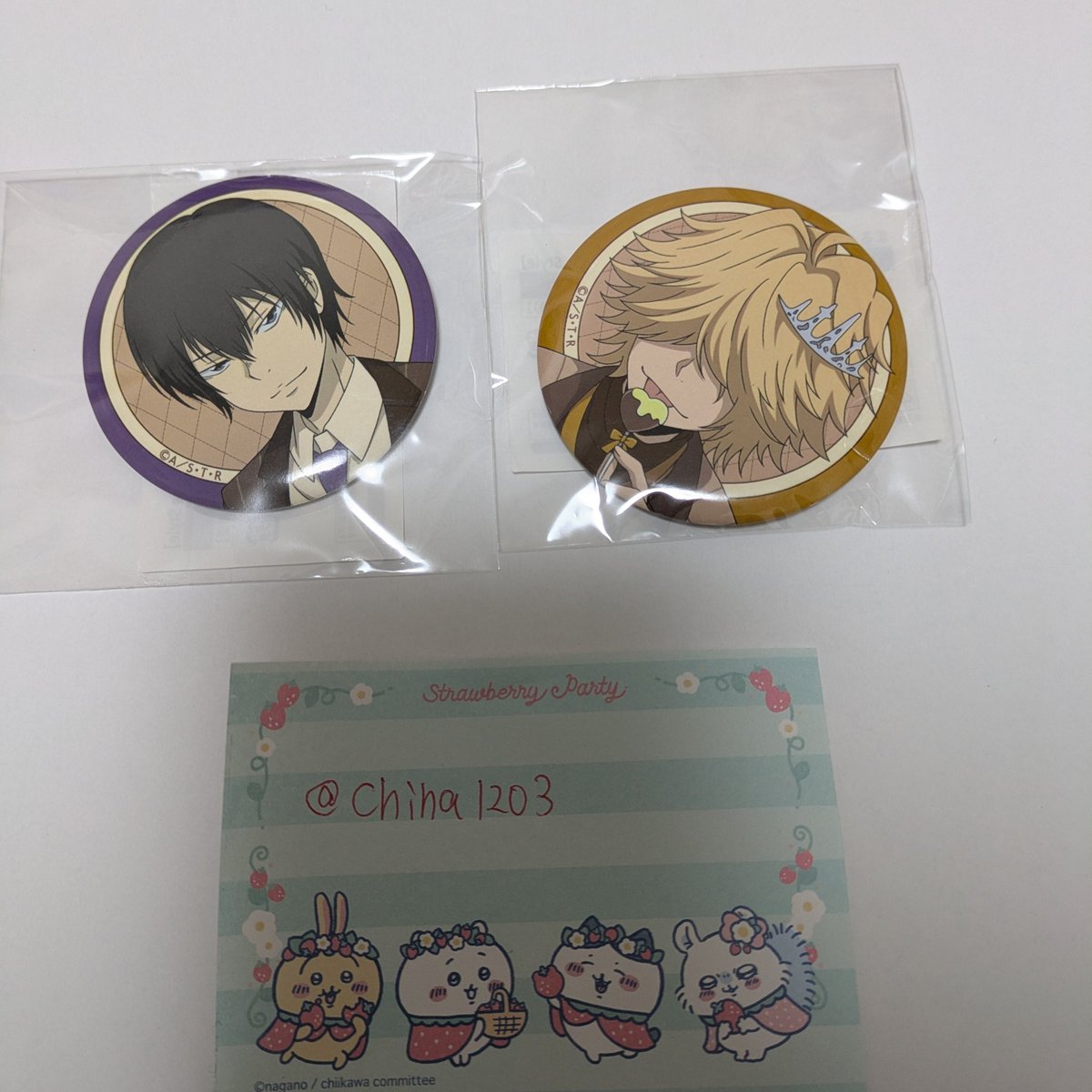 家庭教師ヒットマンREBORN！まるくじDolce Style 末吉 缶バッジ
譲→ベルフェゴール、雲雀恭弥
求→ザンザス
郵送交換希望です。よろしくお願いします
#家庭教師ヒットマンREBORN #まるくじ #DolceStyle #缶バッジ #末吉 #ベルフェゴール #雲雀恭弥