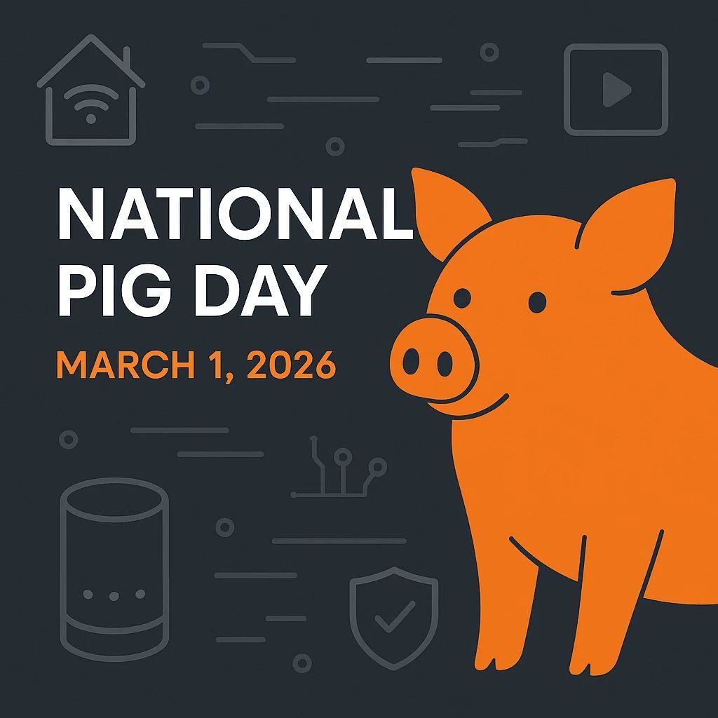 tvalleysolution's tweet image. Happy National Pig Day! 🐷 Smart tech like feeders &amp;amp; security cams isn't just for humans—it keeps your animal friends safe &amp;amp; comfy too! 🏡✨

#TreasureValleySolutions #SmartPetTech