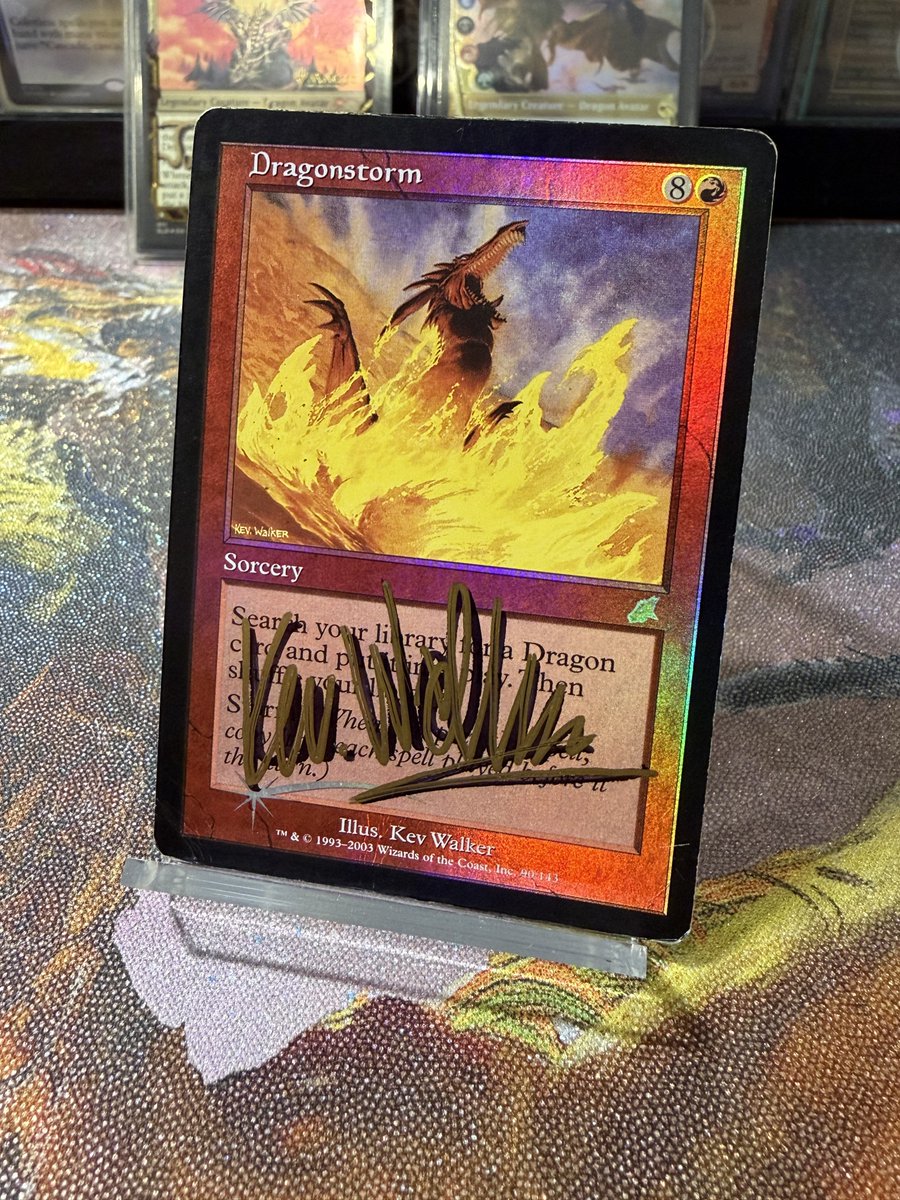 始祖ドラゴンのデッキの中でも核の2枚が約一年半のサインの旅から返っ