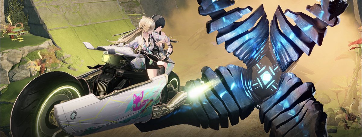 Ryoku118's tweet photo. ついに第3章開始
鳴潮始めるきっかけになったｴｲﾒｽと初対面
早速🏍️💥轢かれたが…大丈夫だ、問題ない https://t.co/CICF5Xgez0