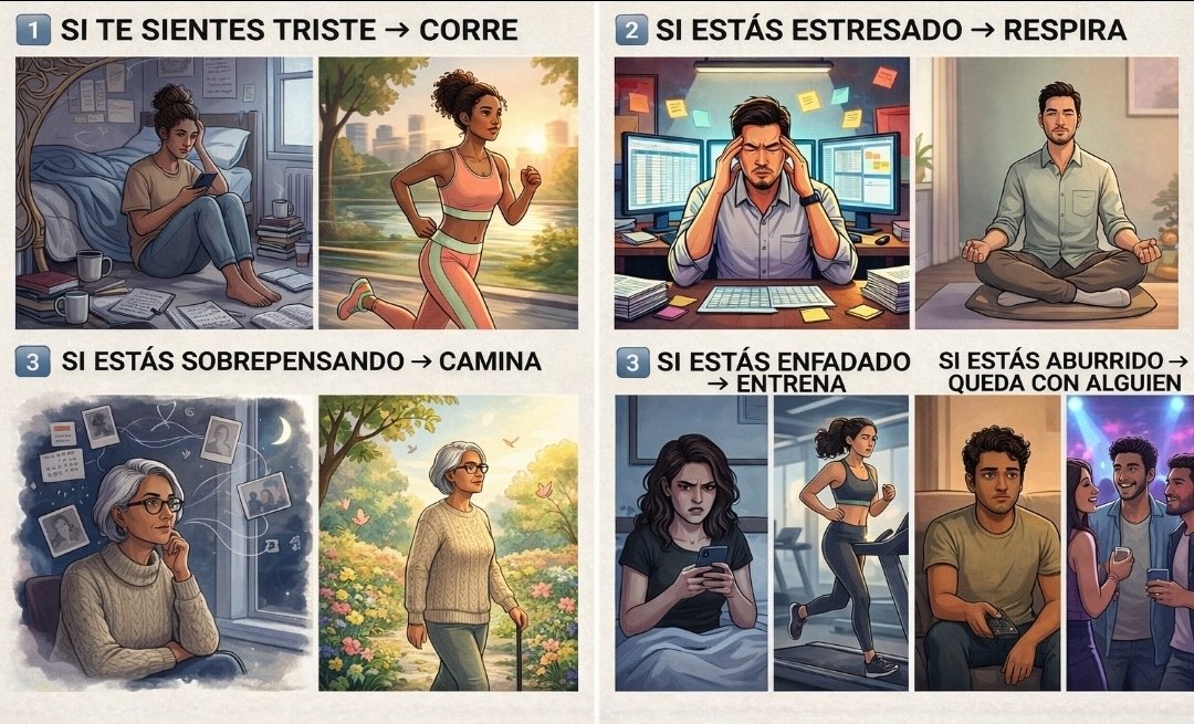 barcelonabab's tweet photo. La mayoría intenta resolver emociones pensando.

Pero las emociones no se piensan.
Se regulan.

Muévete. Respira. Conecta. https://t.co/ysaCTJboYK