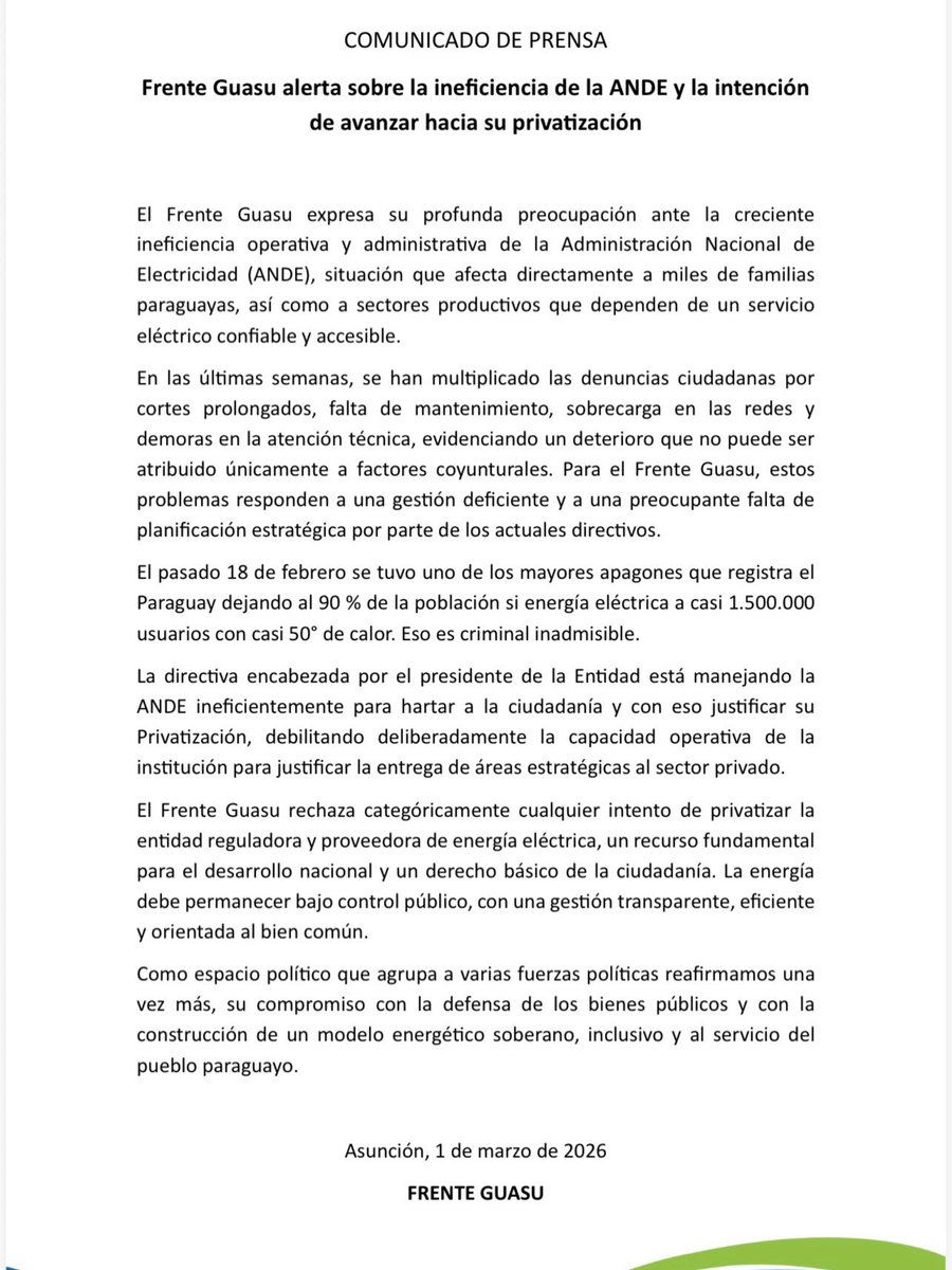 Frente Guasu tweet media