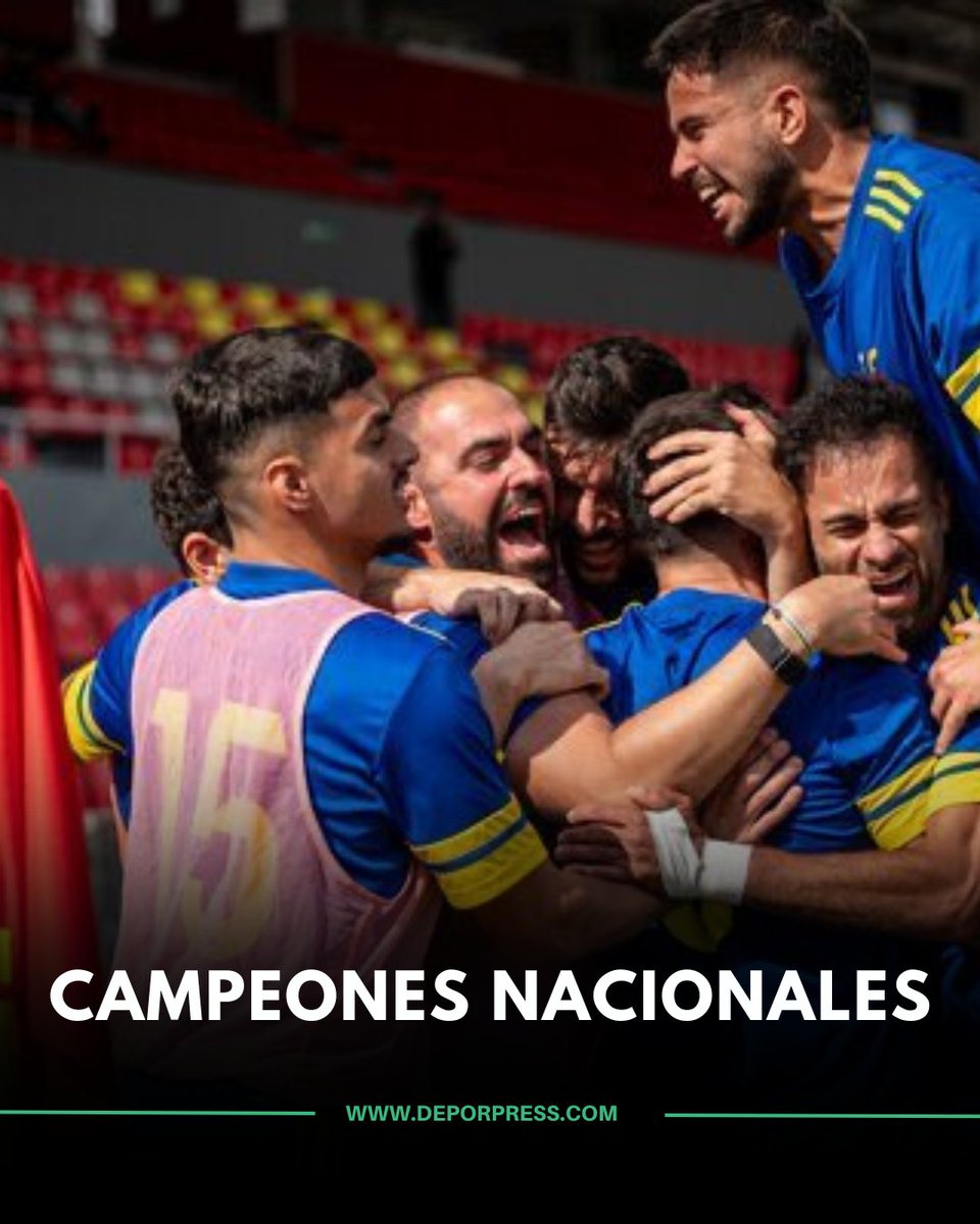 Deporpress's tweet photo. ¡¡¡𝐂𝐀𝐌𝐏𝐄𝐎𝐍𝐄𝐒 𝐍𝐀𝐂𝐈𝐎𝐍𝐀𝐋𝐄𝐒ⵑⵑⵑ 

🇮🇨  Gana la Fase Nacional y jugará la Fase Europea de la #CopaRegionesUEFA 🇪🇺

Un gol de Santi Domínguez da el triunfo a la Canarias entrenada por Sergio Alonso ante Navarra en la final, tras derrotar en semis a Galicia https://t.co/NASAUhznAQ