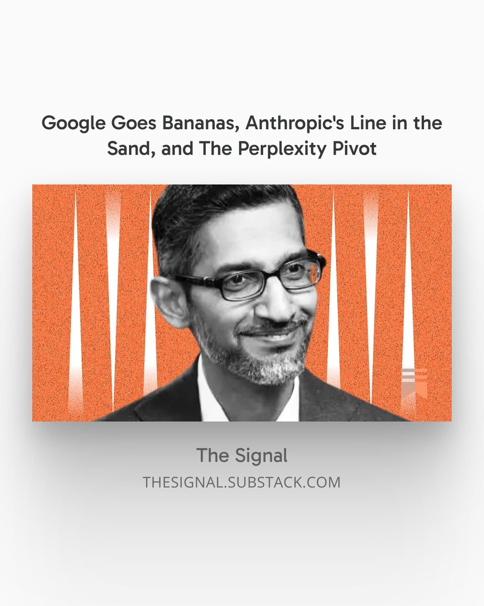 This week in AI: Google's image gen now renders text at 95%+ accuracy. Anthropic refused to drop military safeguards and hit $2.5B ARR on Claude Code. Perplexity launched a multi-model orchestration engine. And OpenAI raised $110 billion.

Full breakdown: thesignal.substack.com/p/google-goes-…