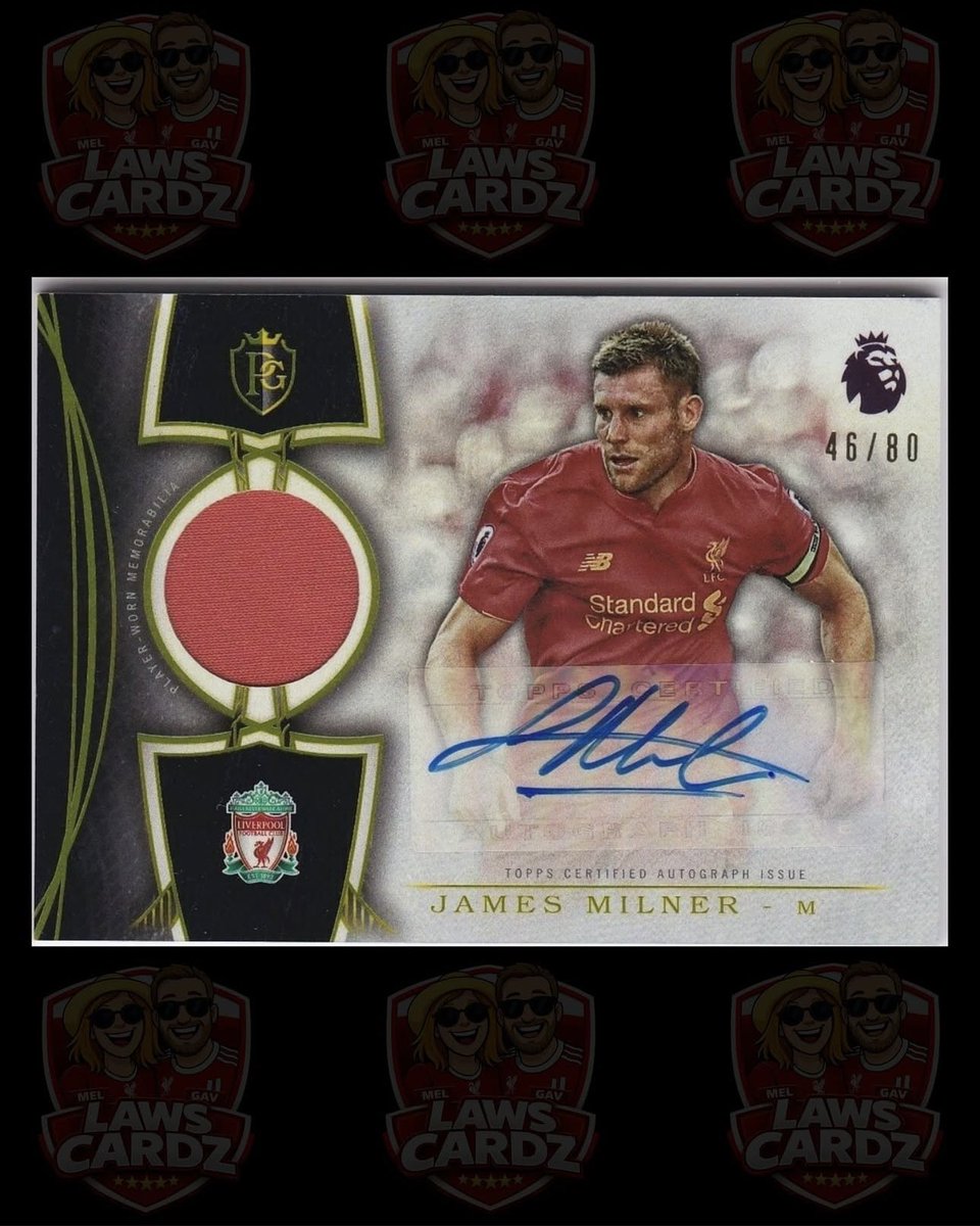 Newest addition to the <a href="/LawsCardz/">Laws Cardz</a> collection 😍

RARE TOPPS PREMIER GOLD 2016 JAMES MILNER LIVERPOOL 46/80 RELIC AUTOGRAPH CARD 💪