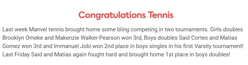 Manvel High School tweet media