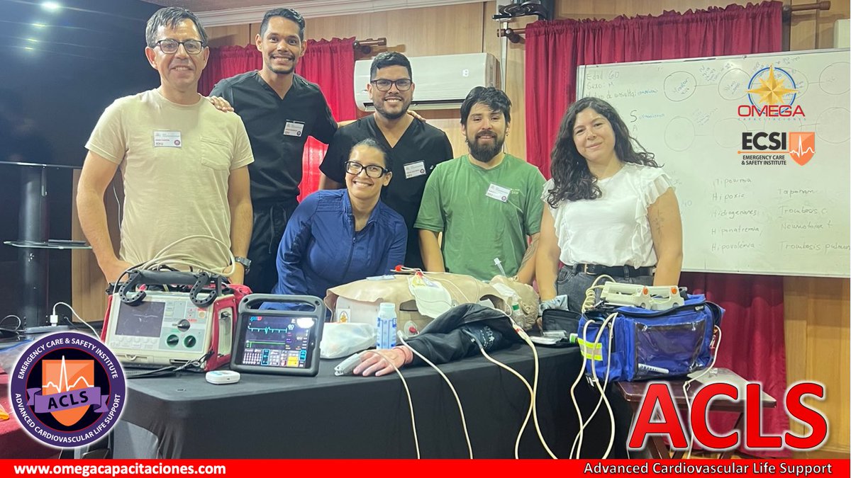 ACLS #omegacapacitaciones
Advanced Cardiovascular Life Support
ECSI Emergency Care &amp; Safety Institute
omegacapacitaciones.com

#acls #ecsi #reanimacion #ems 
<a href="/JBLearning/">Jones & Bartlett Learning</a> <a href="/PublicSafetyGrp/">Public Safety Group</a>