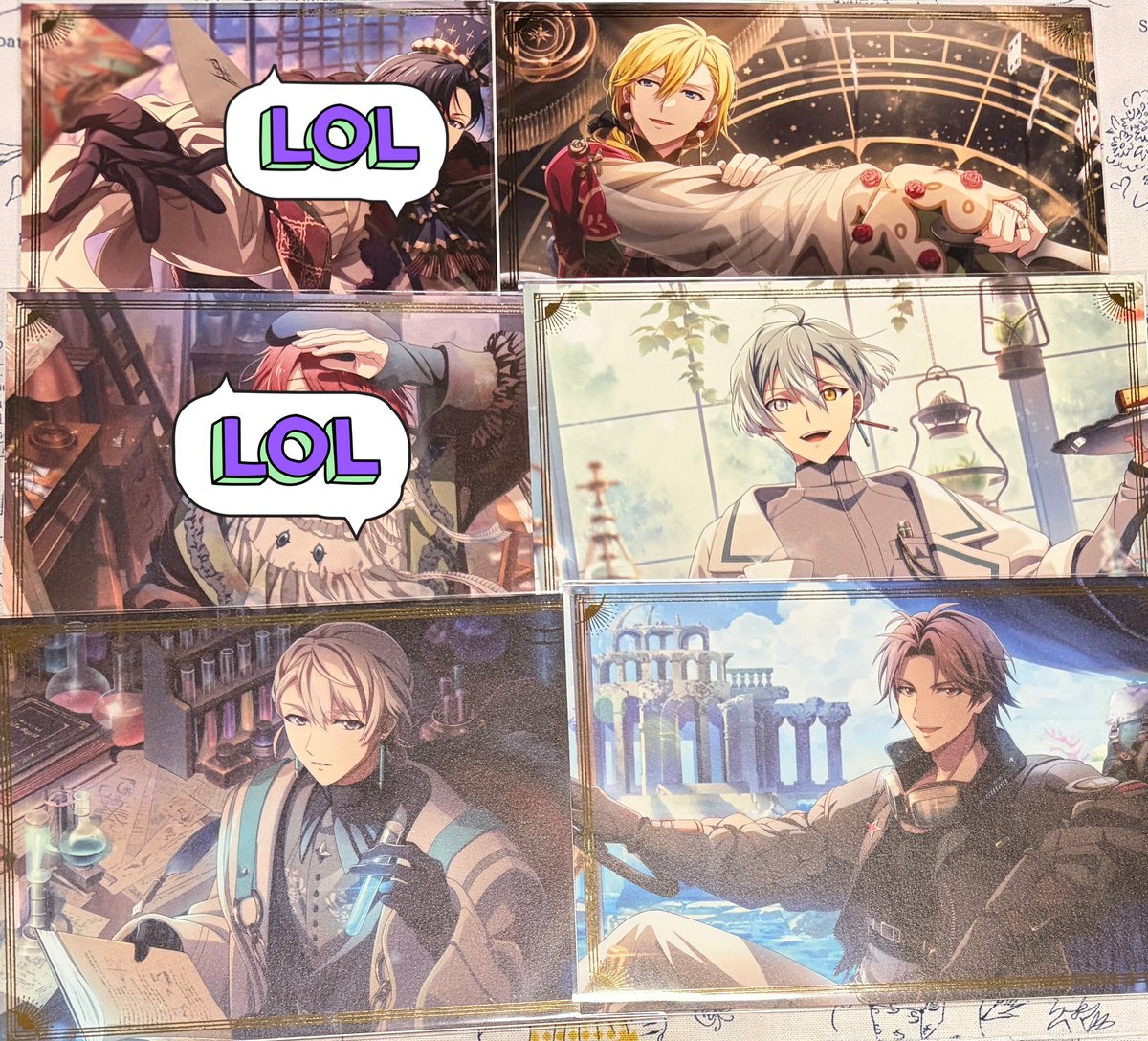 交換】アイナナ ポスカ クリカ «譲»ナギ・悠・巳波・虎於 «求»画像2枚