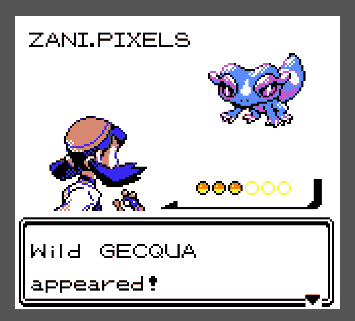 ZaniPixels's tweet photo. A wild #GECQUA appeared!
Follow me on bluesky! - https://t.co/d9n7BpRu58
#PokemonWindsWaves #pokemonday #Pombon #rowt #gameboy #retro #pokemon https://t.co/DEelB2jnRh